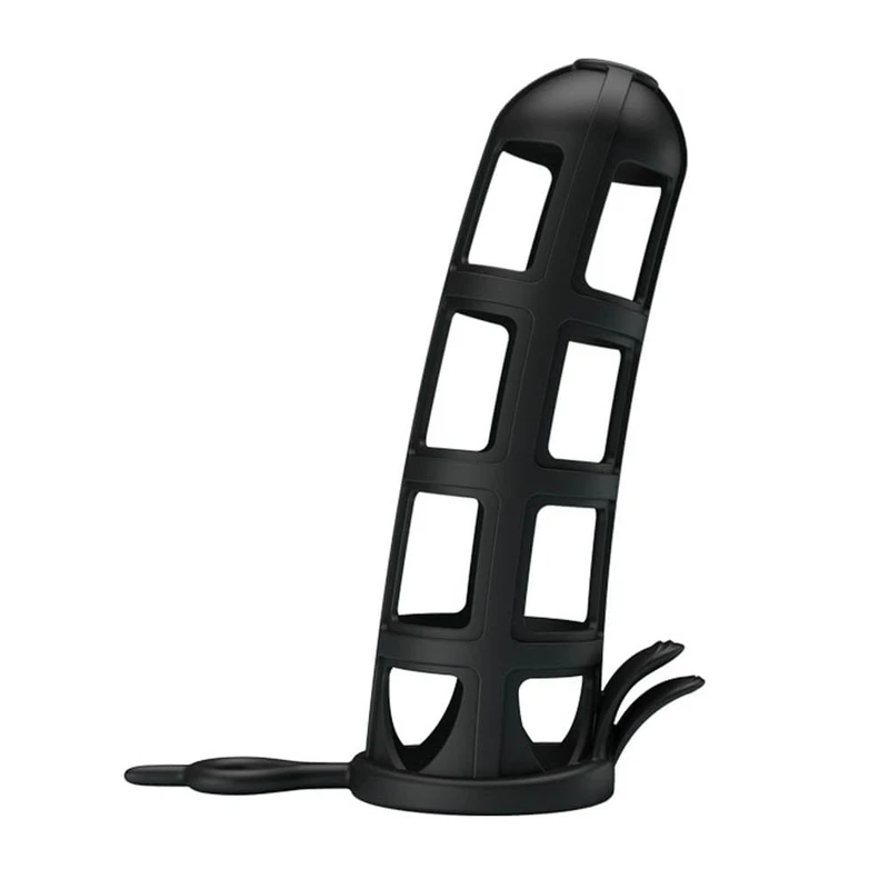 Pretty Love Silikonski Sleeves za Penis - Produžni i Debeli Ojačivač, Vodootporan, Crni