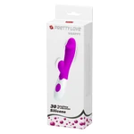 Pretty Love Snappy Purple - Dvostruki stimulator sa G-tačkom i klitoralnom vibracijom, ljubičasti, vodootporan