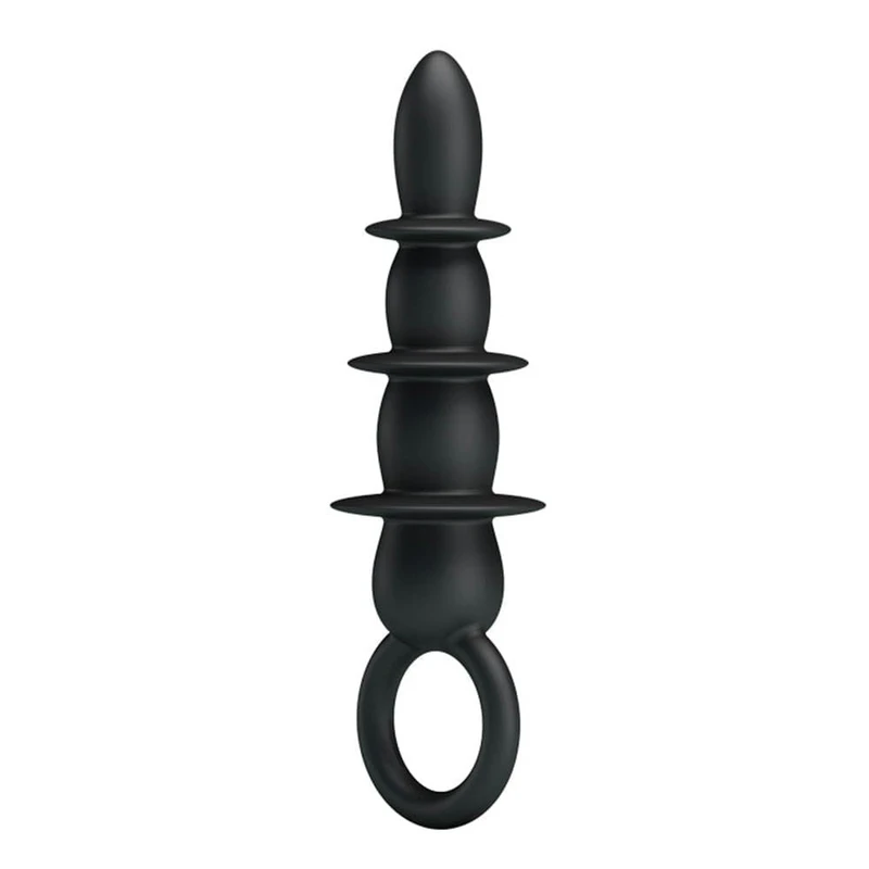Pretty Love Special Anal Stimulator - Crni Vodootporni Analni Plug sa 4 Perle