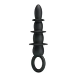 Pretty Love Special Anal Stimulator - Crni Vodootporni Analni Plug sa 4 Perle
