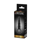 Pretty Love Special Anal Stimulator - Crni Vodootporni Analni Plug sa 4 Perle