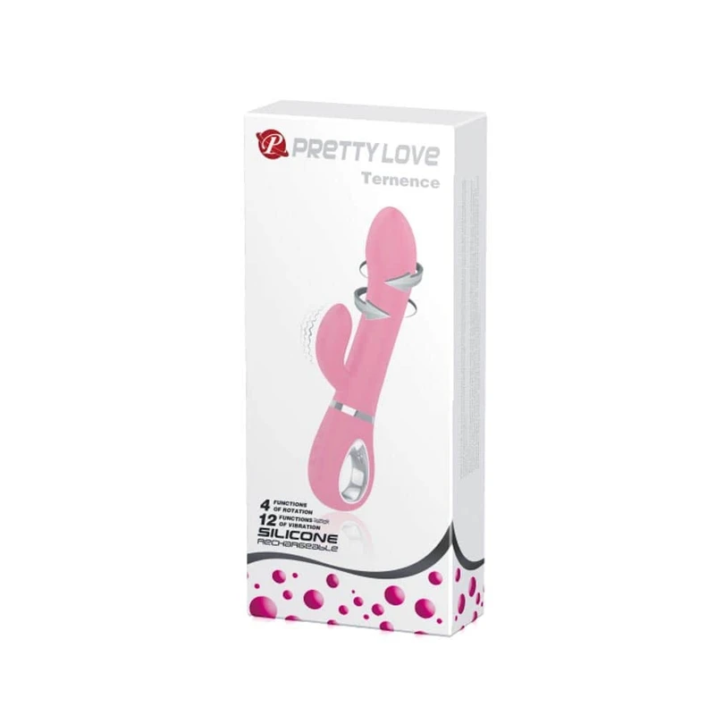 Pretty Love Ternence Pink - Vibrator sa Rotacijom i Klitoralnom Stimulacijom
