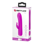 Pretty Love Tim Purple - Ljubičasti vibrator sa stimulansom klitorisa, vodootporan, za G tačku