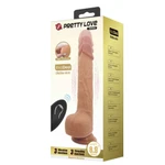 Pretty Love Tommy 22,5cm Vibrirajući Dildo sa Daljinskim Upravljačem i Vakuumskim Postoljem