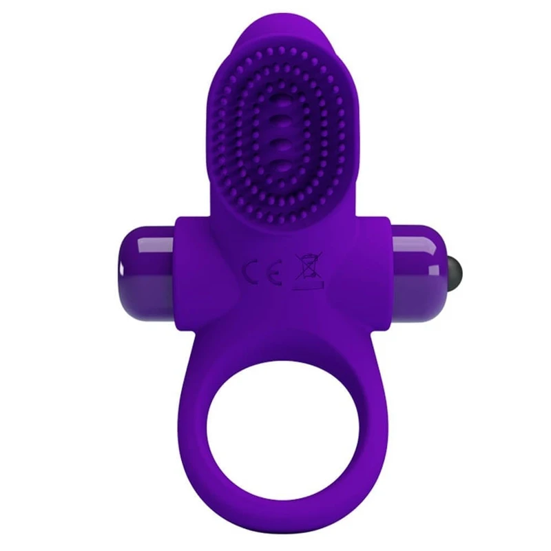 Pretty Love Vibrant Penis Ring 2 Ljubičasti sa Klitoras Stimulatorom