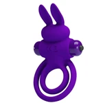 Pretty Love Vibrant Penis Ring 3 Ljubičasti sa Klitoris Stimulansom