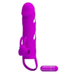 Pretty Love vibrator za penis sa klitoralnom stimulacijom ljubičasti