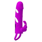 Pretty Love vibrator za penis sa klitoralnom stimulacijom ljubičasti