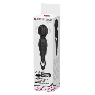 Pretty Love Walter - crni silikonski vibrator sa 7 funkcija vibracije i 5 nivoa intenziteta - Sexy Shop