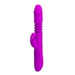 Pretty Love Ward rabbit vibrator sa thrusting funkcijom i klitoralnom stimulacijom, ljubičast 