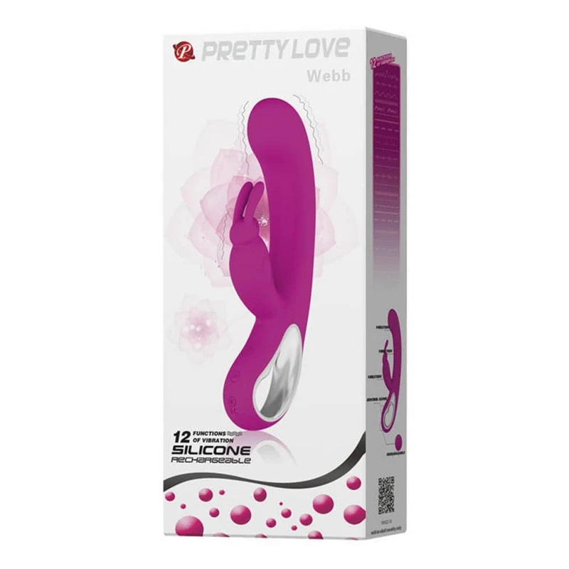 Pretty Love Webb ljubičasti vibrator sa stimulansom klitorisa