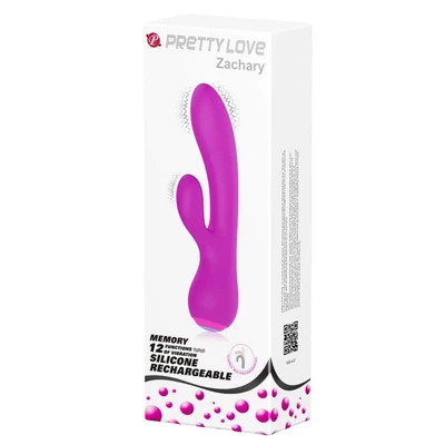 Pretty Love Zachary Ljubičasti Rabbit Vibrator sa Klitoralnim Stimulansom - Sexy Shop