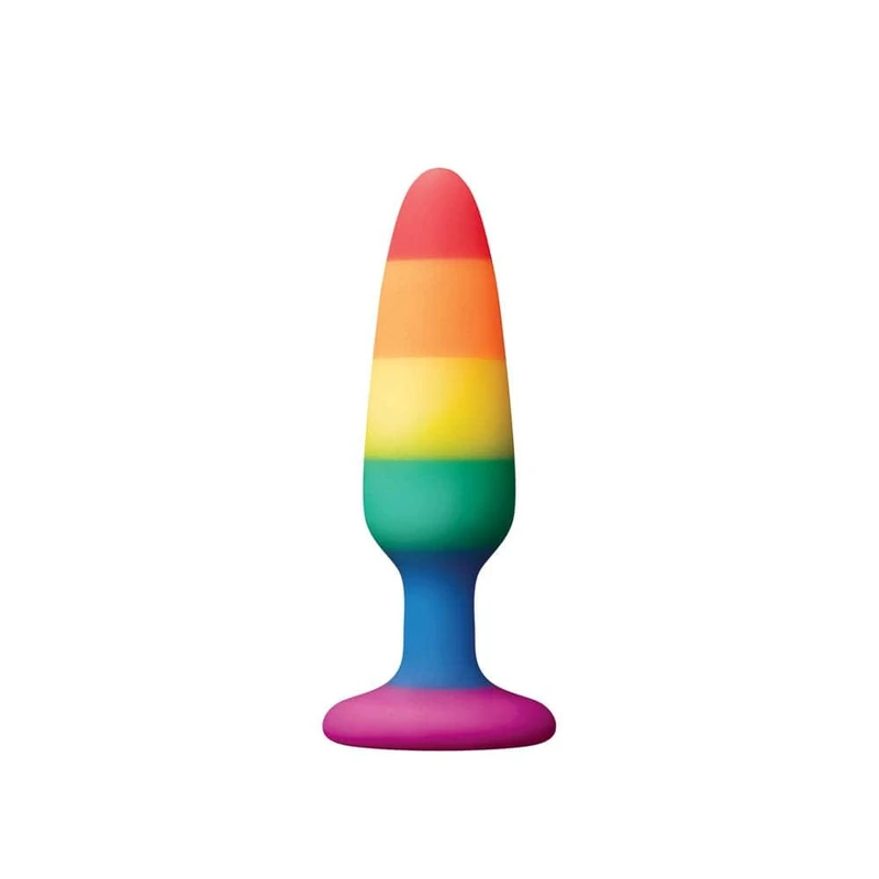 Pride Edition - Višebojni Pleasure Plug - Mala - NS Toys