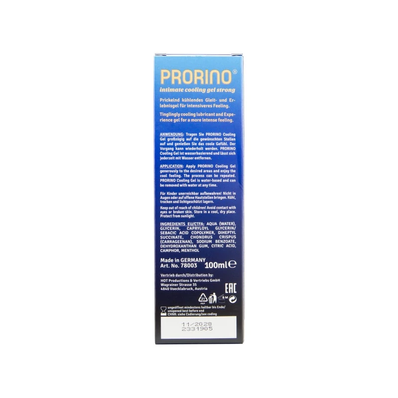 PRORINO Cooling Gel 