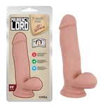 Pruriency Lord - Realističan dildo sa testisima i vakuumskim postoljem 17,5cm