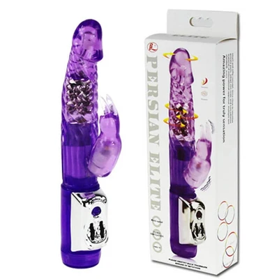 Rabbit vibrator sa klitoralnim stimulansom - ljubičasti - Sexy Shop