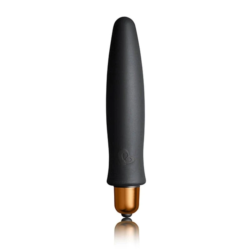 Rascal Rabbit - Crni Seksualni Stimulator sa Zlatnim Akcentima, Vodootporan, 8.9cm