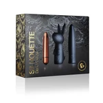 Rascal Rabbit - Crni Seksualni Stimulator sa Zlatnim Akcentima, Vodootporan, 8.9cm