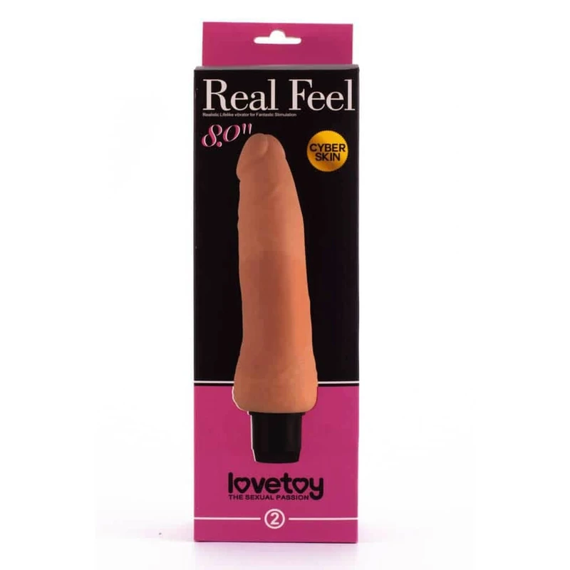 Real Feel Cyberskin Vibrator 20cm - Vodootporni, Boja: Kože, Brend: Lovetoy