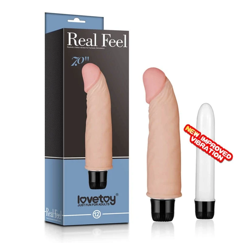 Real Feel Realistični Vibrator 16.5cm - Vodootporan, G-tačka, Kožna Boja