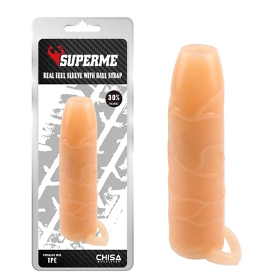 Real Feel Sleve sa Testisnim Kaišem 18cm - Chisa Novelties - Sexy Shop