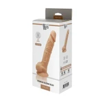 Real Love Dildo 17,8 cm - Koža, sa testisima i vakuumskim postoljem