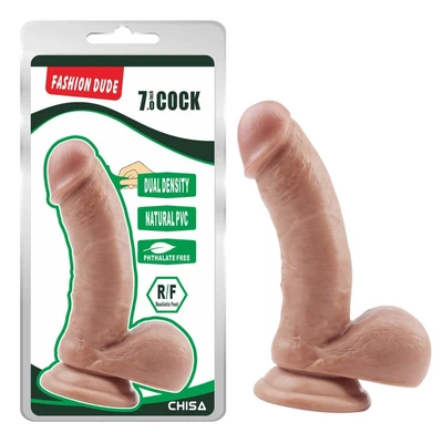 Realističan dildo Chisa Novelties 17,7 cm sa testisima i vakuumskim postoljem koža - Sexy Shop