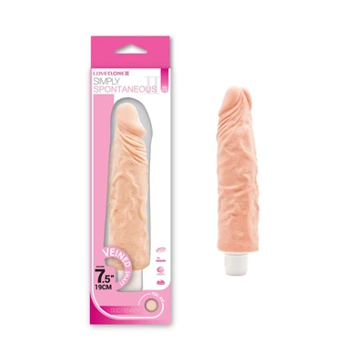 Realističan vibrator sa višestrukim vibracijama, 17cm, bež boje, Nmc - Sexy Shop