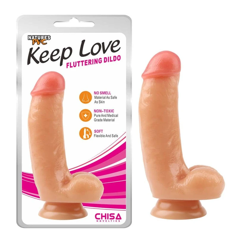 Realistični Dildo sa Testisima i Vakuumskim Postoljem 17,2cm - Chisa Novelties
