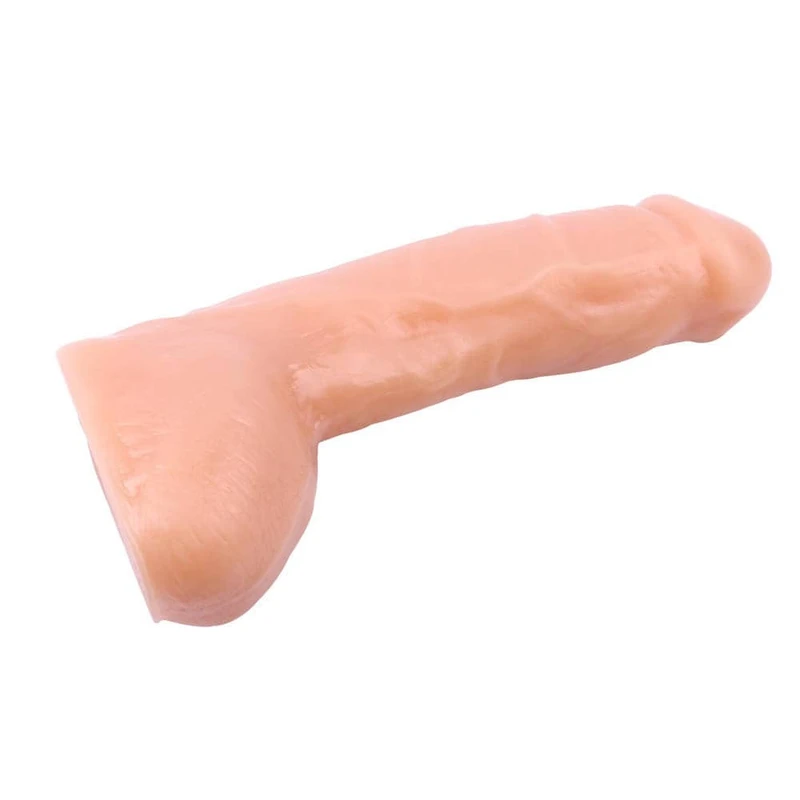 Realistični dildo sa testisima i vakuumskim postoljem 20,5 cm - Outlet