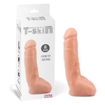Realistični dildo sa testisima i vakuumskim postoljem 20,5 cm - Outlet