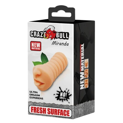 Realistični masturbator Crazy Bull – Vodootporni Real Feel Stroker 16,6 cm - Sexy Shop