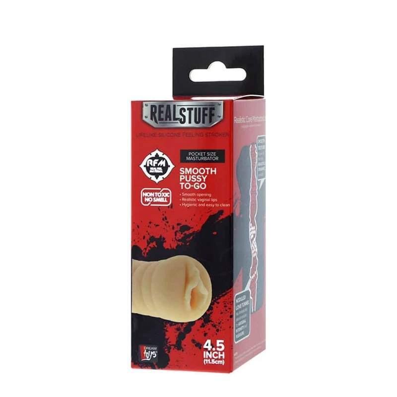 RealStuff Smooth Pussy To-Go - Vodootporni masturbator sa realističnim karakteristikama