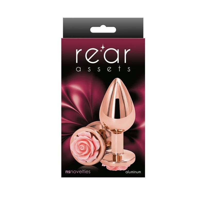 Rear Assets - Srednji analni stimulator - Roze - 8,8 cm - Vodootporan