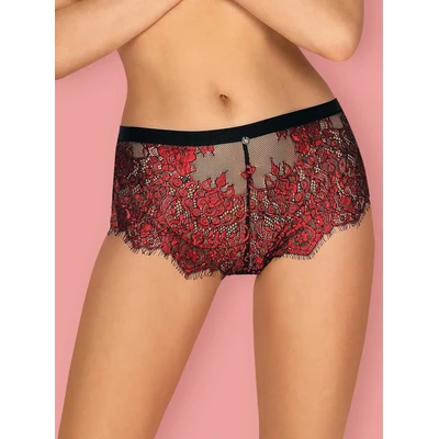 Redessia sexy shorties S/M crne i crvene boje Obsessive - Sexy Shop