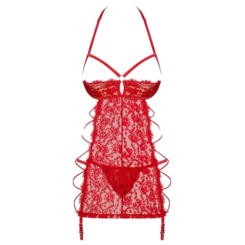 Rediosa crvena chemise i thong L/XL