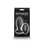 Renegade Alpine - Crni daljinski butt plug sa vibracijom, vodootporan