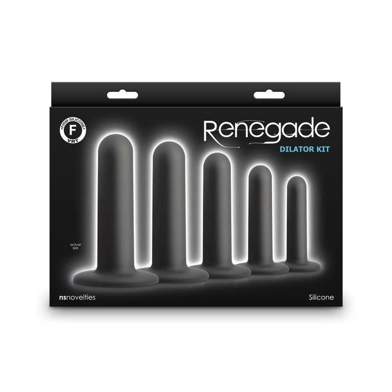 Renegade Crni Dilator Kit - Set sa 5 Silikonskih Dilatora