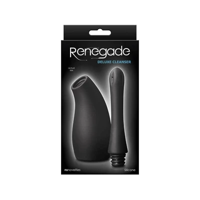 Renegade Deluxe Cleanser - Crni Silikonski Čistač za Odrasle - Sexy Shop