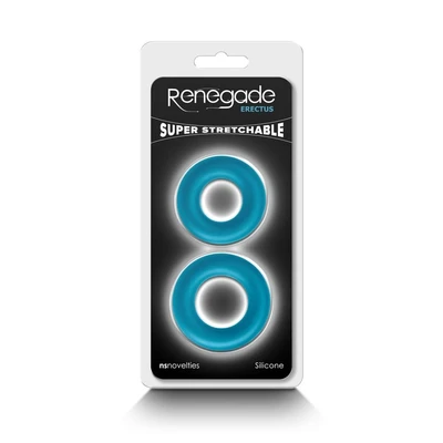 Renegade Erectus prsten za erekciju - plavi, vodootporni - Sexy Shop