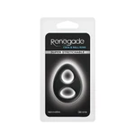 Renegade Romeo mekani silikonasti prsten crni