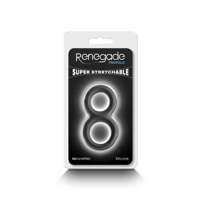 Renegade - Twofold - Crni ljubavni prsten - Sexy Shop