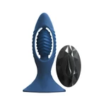 Renegade V2 plavi vibrator sa daljinskim upravljačem i vakuumskim postoljem