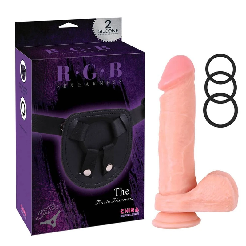 RGB Kyle Korver Strap-On sa vakuumskim postoljem, 22cm, koža
