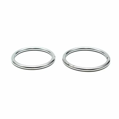 Rimba srebrni cockring set sa vodootpornim spojem, dva različita para - Sexy Shop