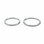 Rimba Srebrni Kokring Set - Vodootporni, 6 Različitih Veličina
