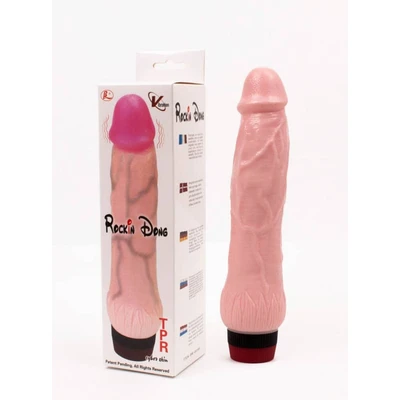 Rockin Dong Vibrator Koža 21,5cm - Sexy Shop