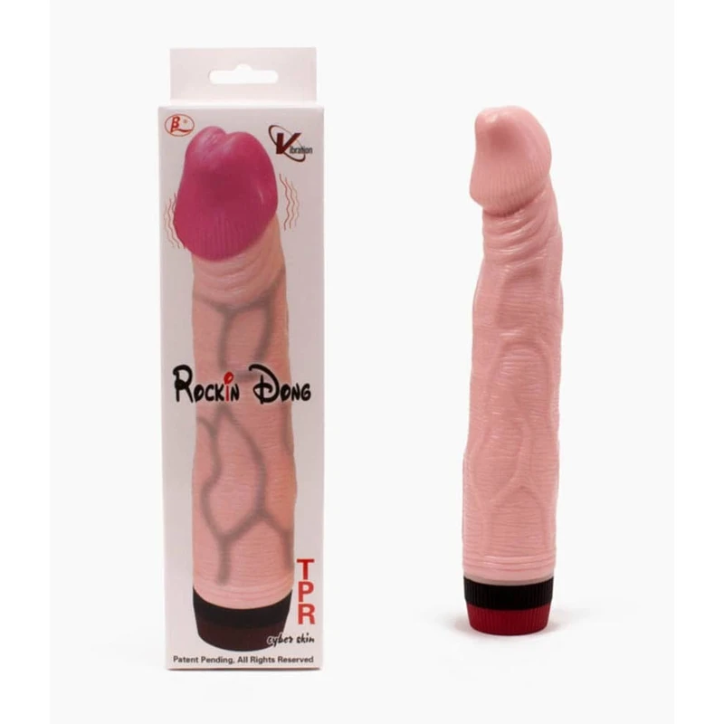 Rockin Dong vibrator kožna boja 21,5cm Debra vodootporni G-tačka