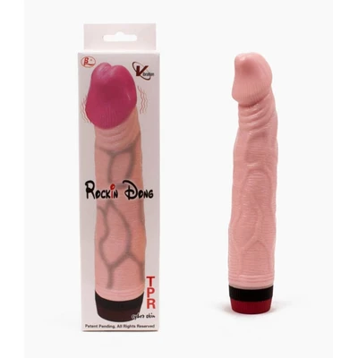 Rockin Dong vibrator kožna boja 21,5cm Debra vodootporni G-tačka - Sexy Shop