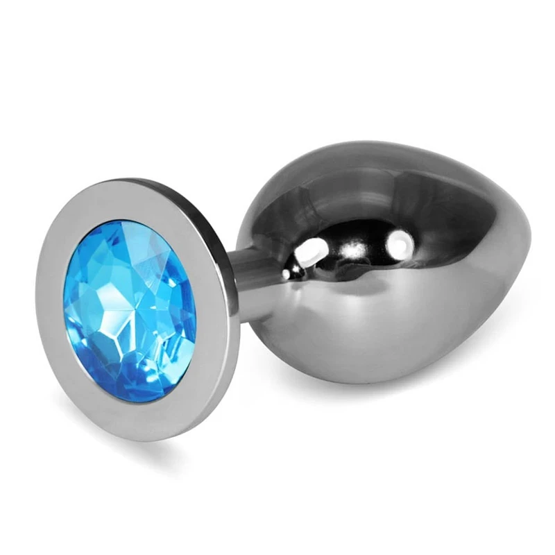 Rosebud Classic Metal Plug L Plavi 10cm Lovetoy Vodootporni